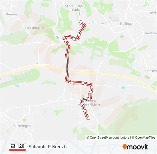 120 Bus Line Map