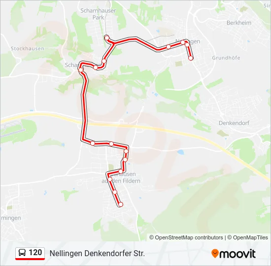 120 Bus Line Map