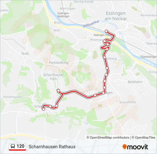 120 Bus Line Map