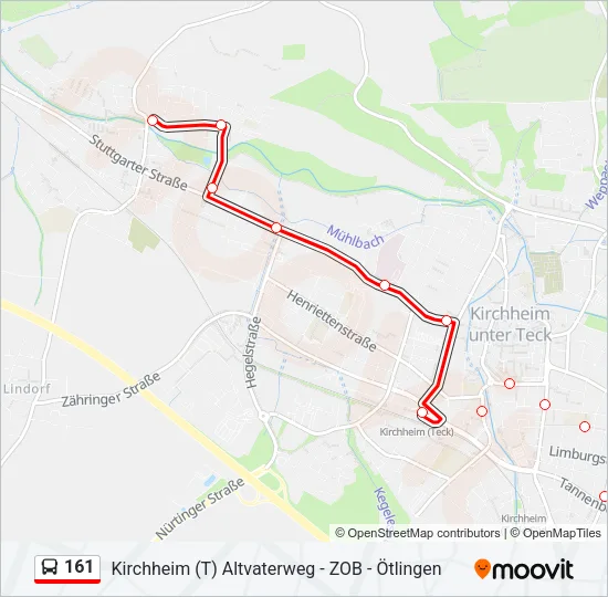 161 Bus Line Map