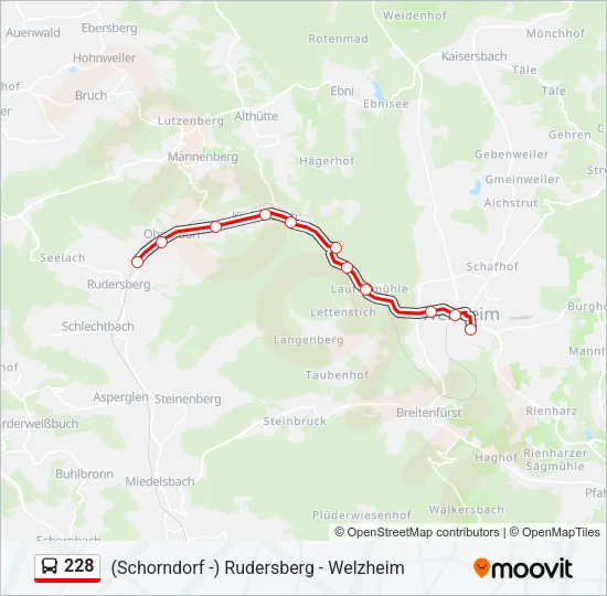 228 Bus Line Map