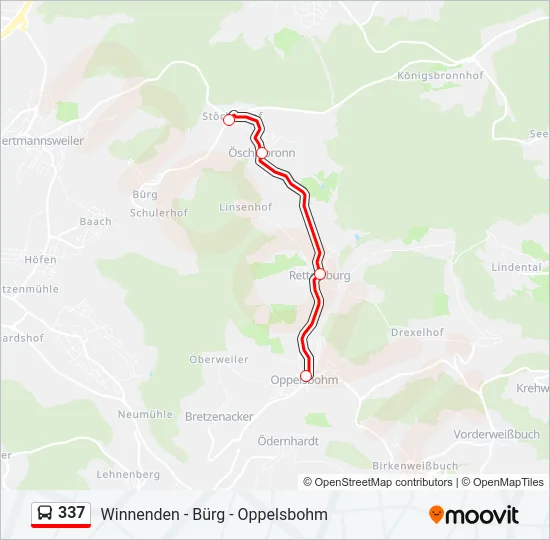 337 Bus Line Map