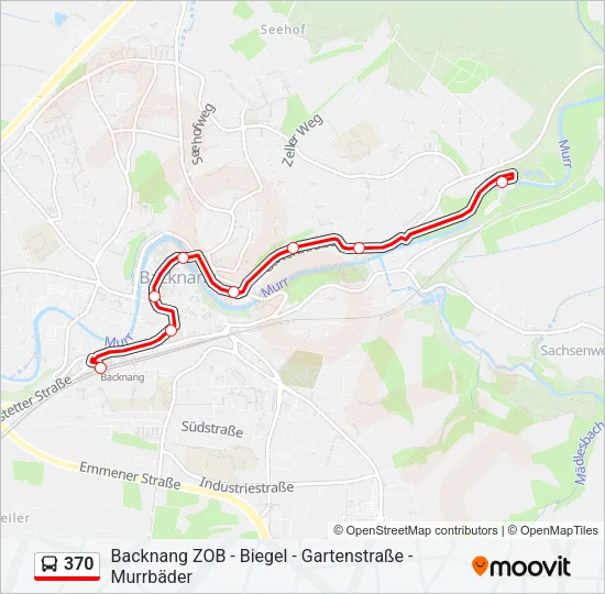 370 Bus Line Map