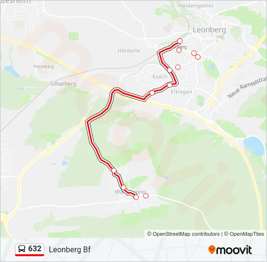632 Bus Line Map