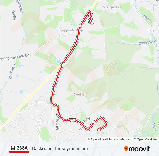 368A bus Line Map