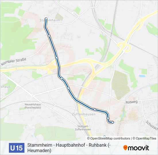 U15 Subway Line Map