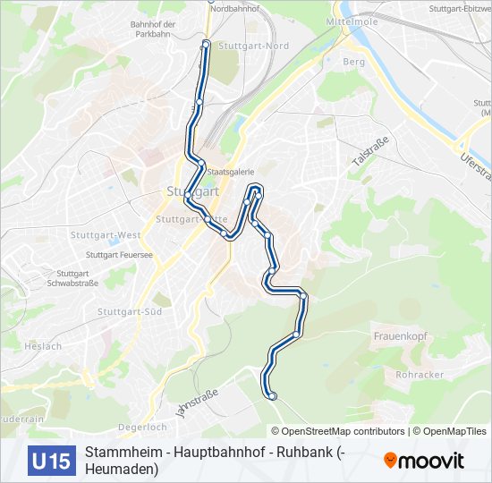 U15 Route Schedules Stops Maps Stammheim