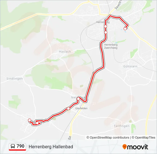 790 Bus Line Map
