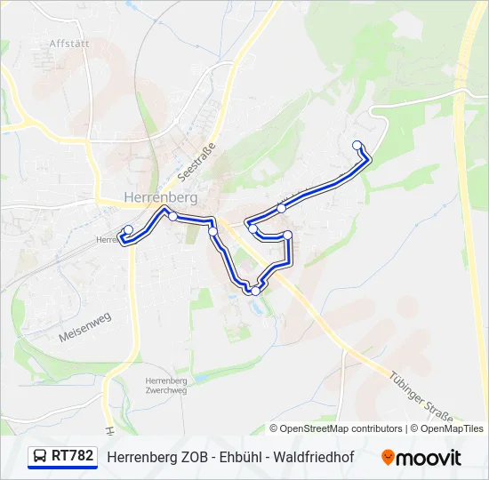 RT782 Bus Line Map