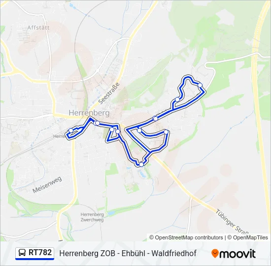 RT782 Bus Line Map