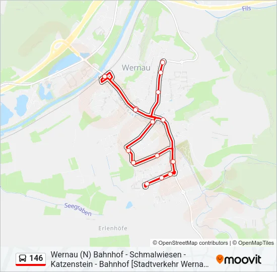 146 Bus Line Map