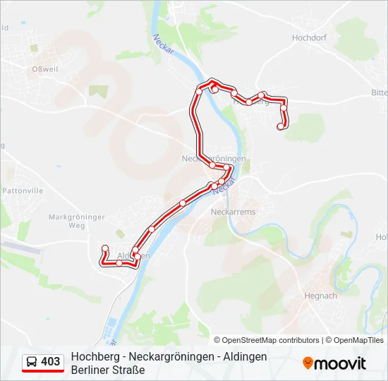 403 Bus Line Map