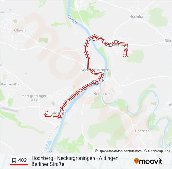 403 Bus Line Map