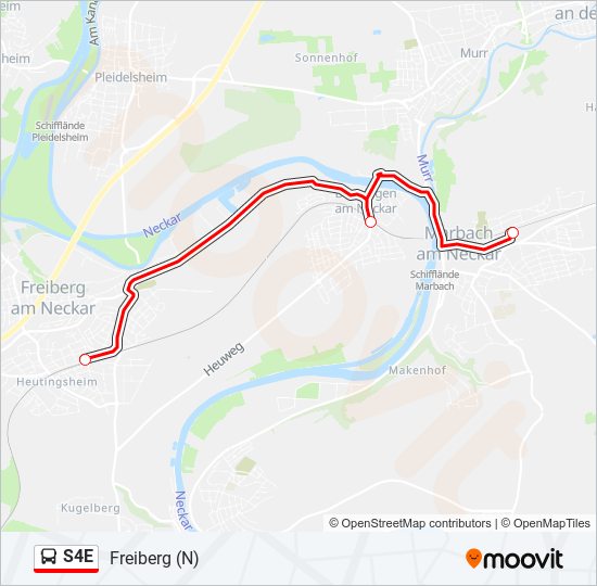 S4E bus Line Map