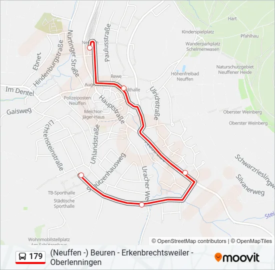 179 Bus Line Map