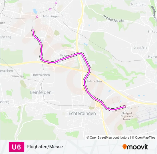 U6 Subway Line Map