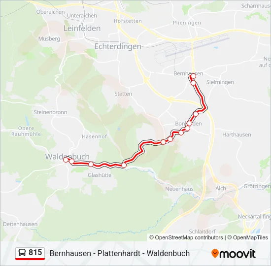 815 Bus Line Map