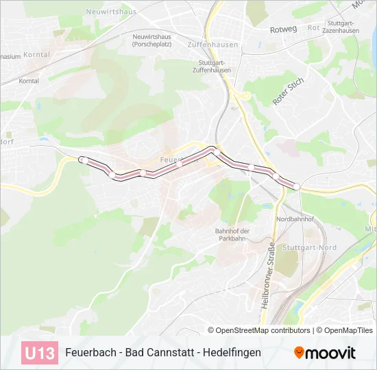 U13 Subway Line Map