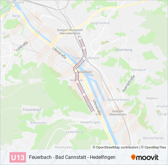 U13 subway Line Map