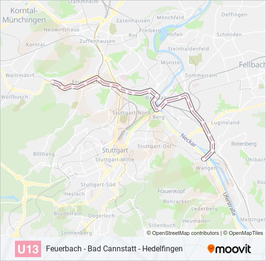 U13 subway Line Map