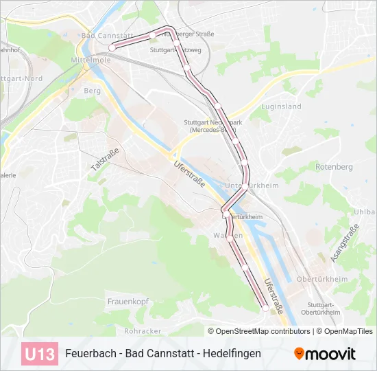 U13 Subway Line Map