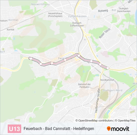 U13 subway Line Map