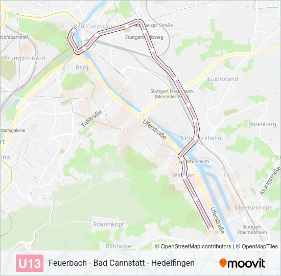 U13 Subway Line Map