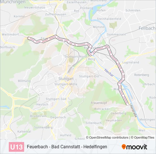 U13 subway Line Map