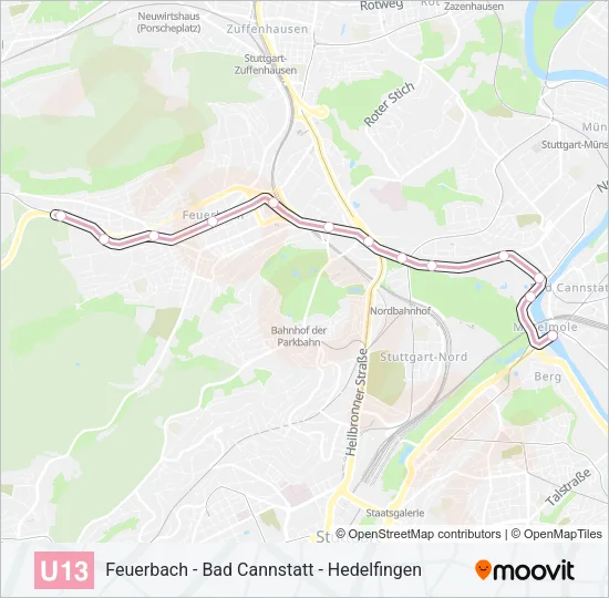 U13 Subway Line Map