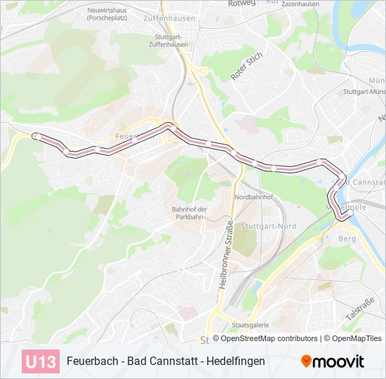 U13 subway Line Map