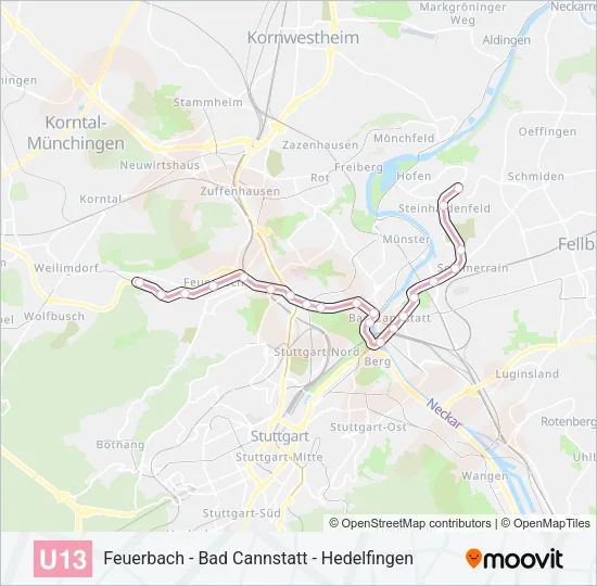 U13 Subway Line Map