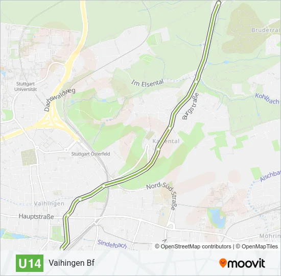 U14 Subway Line Map