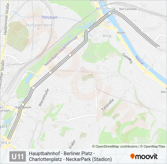 U11 Subway Line Map