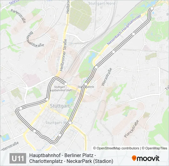 U-Bahnlinie U11 Karte