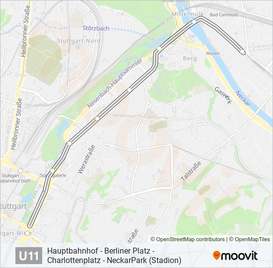 U-Bahnlinie U11 Karte