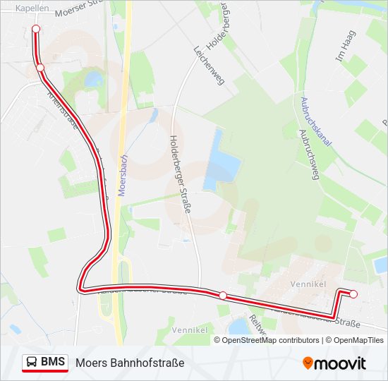 Автобус BMS: карта маршрута