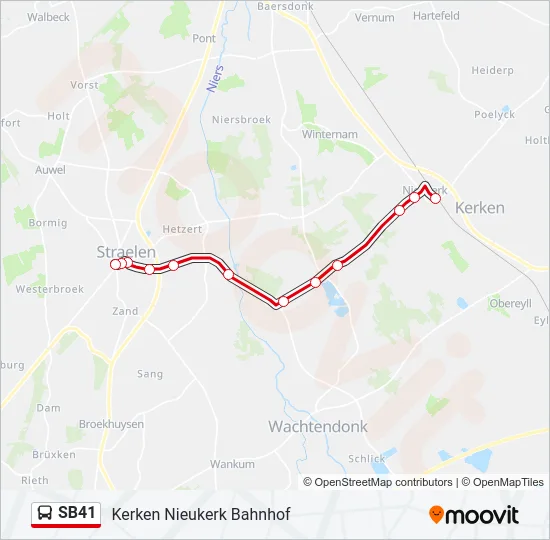 SB41 Bus Line Map