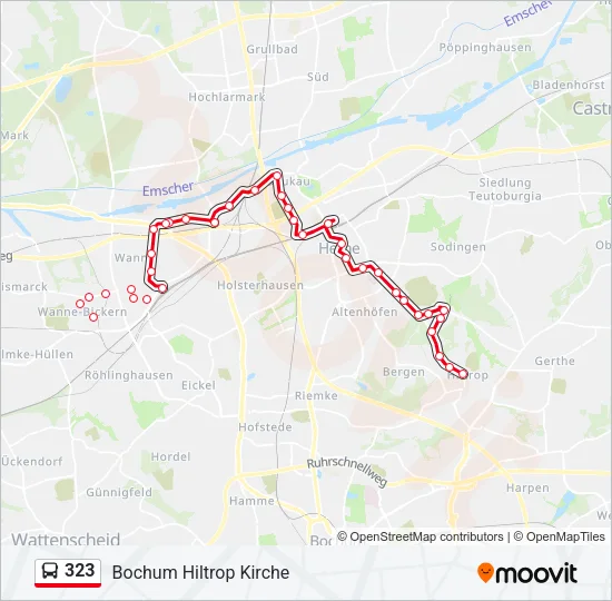 323 Bus Line Map
