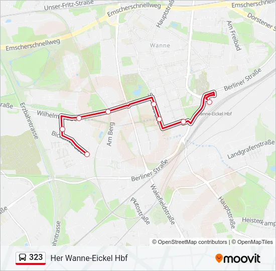 323 Bus Line Map