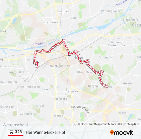 323 Bus Line Map
