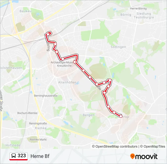 323 Bus Line Map