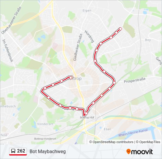 262 Bus Line Map