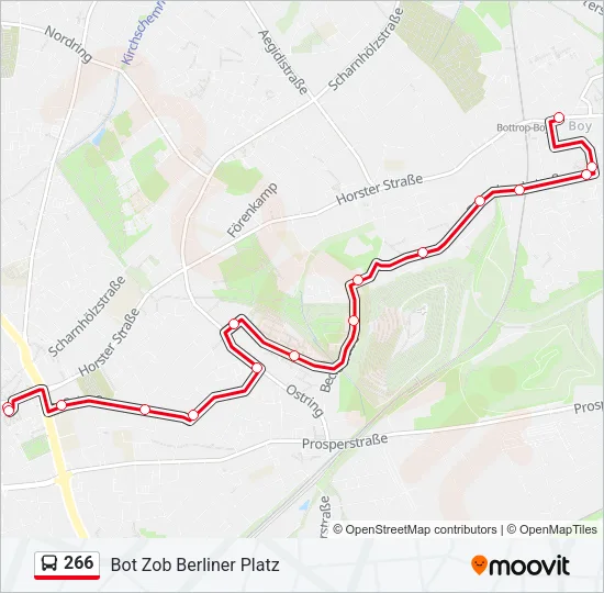 266 Bus Line Map