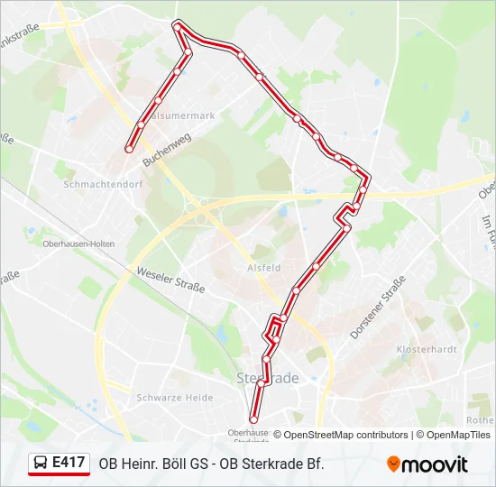 E417 Bus Line Map