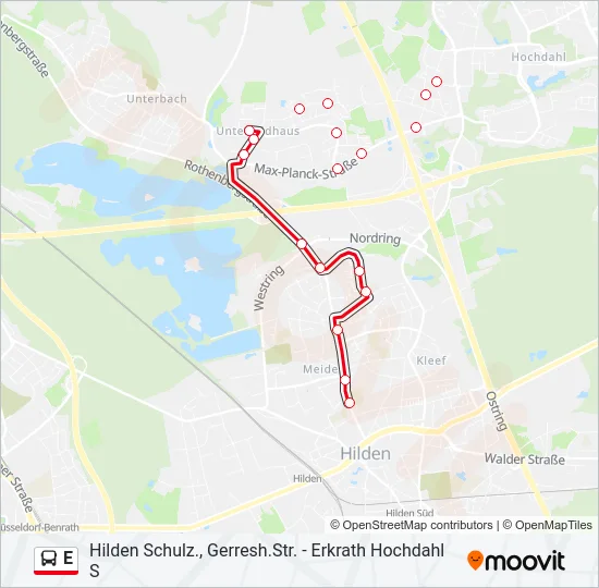 E Bus Line Map