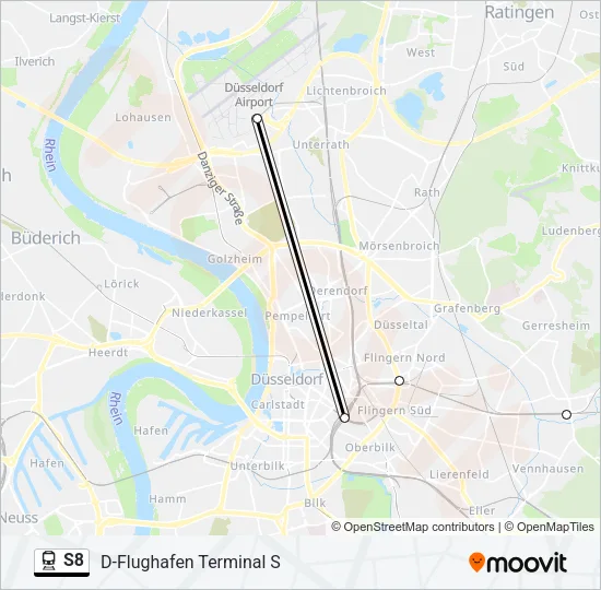 S8 Train Line Map