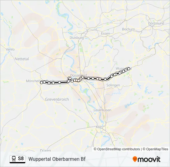 S8 Train Line Map