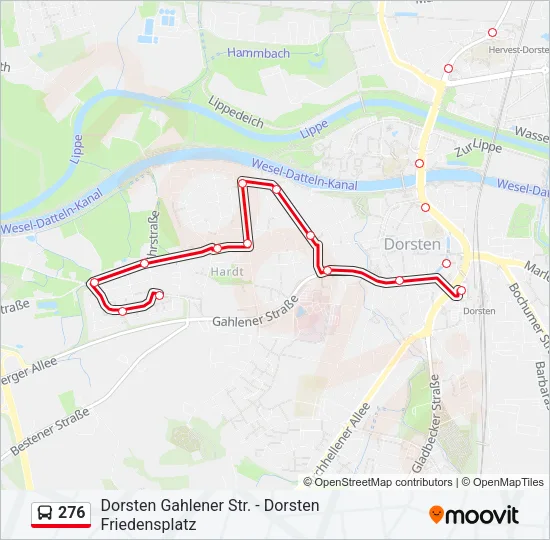 276 Bus Line Map