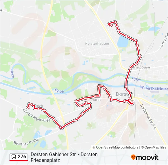 276 Bus Line Map