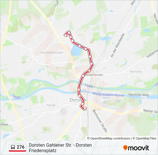 276 Bus Line Map